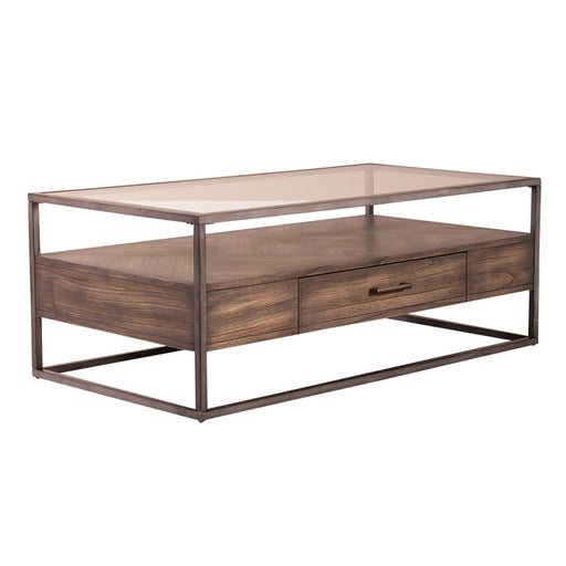 Jamestown Rectangular Cocktail Table in Brown - Furniture House (VA)