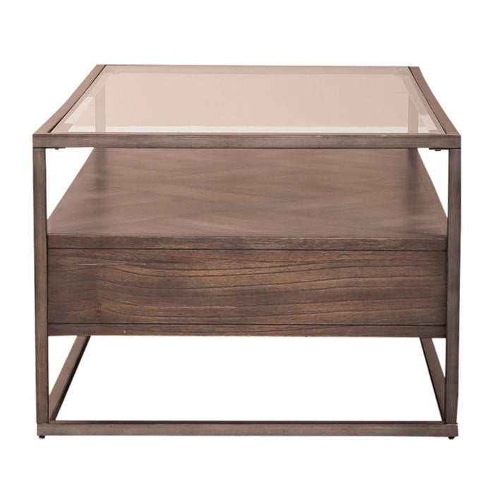 Jamestown Rectangular Cocktail Table in Brown - Furniture House (VA)