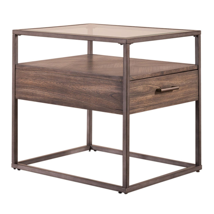 Jamestown End Table in Brown - Furniture House (VA)