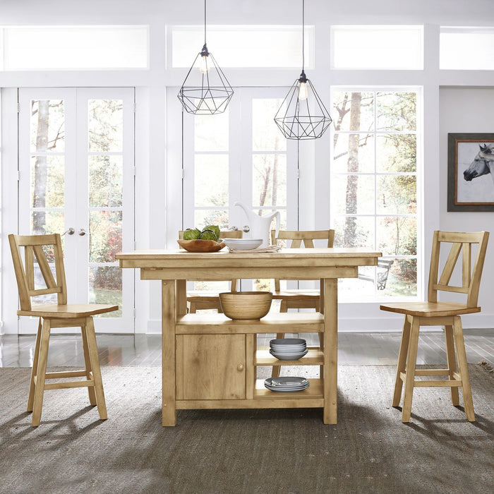 Lindsey Farm 5 Piece Gathering Table Set image