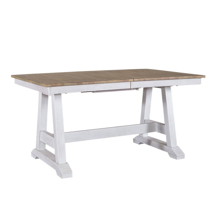 Lindsey Farm 5 Piece Trestle Table Set - Furniture House (VA)