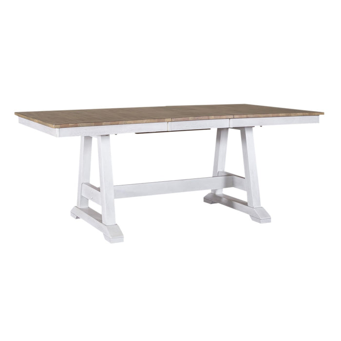 Lindsey Farm 7 Piece Trestle Table Set - Furniture House (VA)