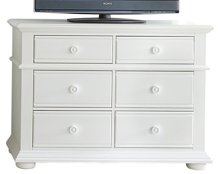 Liberty Furniture Summer House Media Chest in Oyster White image