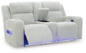 Forest Lake Power Reclining Loveseat with Console - Furniture House (VA)