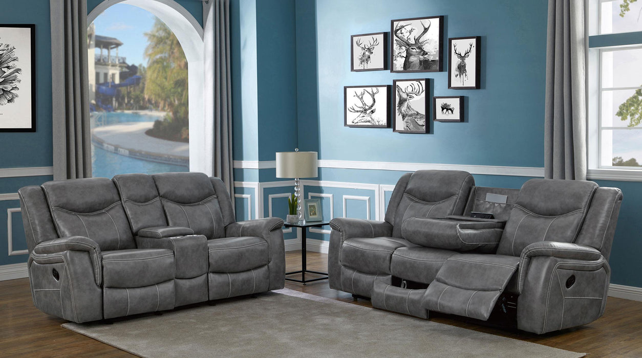 Conrad 2-piece Living Room Set Grey - Furniture House (VA)