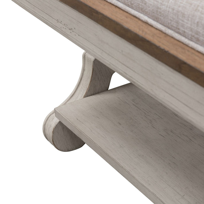 Farmhouse Reimagined Bed Bench in Antique White image