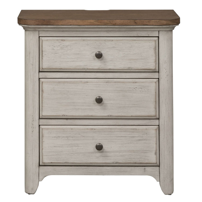Farmhouse Reimagined Drawer Nightstand in Antique White - Furniture House (VA)