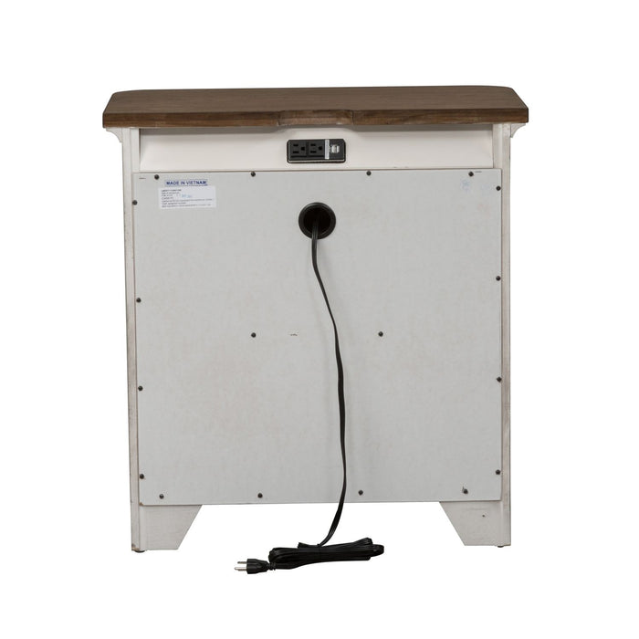 Farmhouse Reimagined Drawer Nightstand in Antique White - Furniture House (VA)