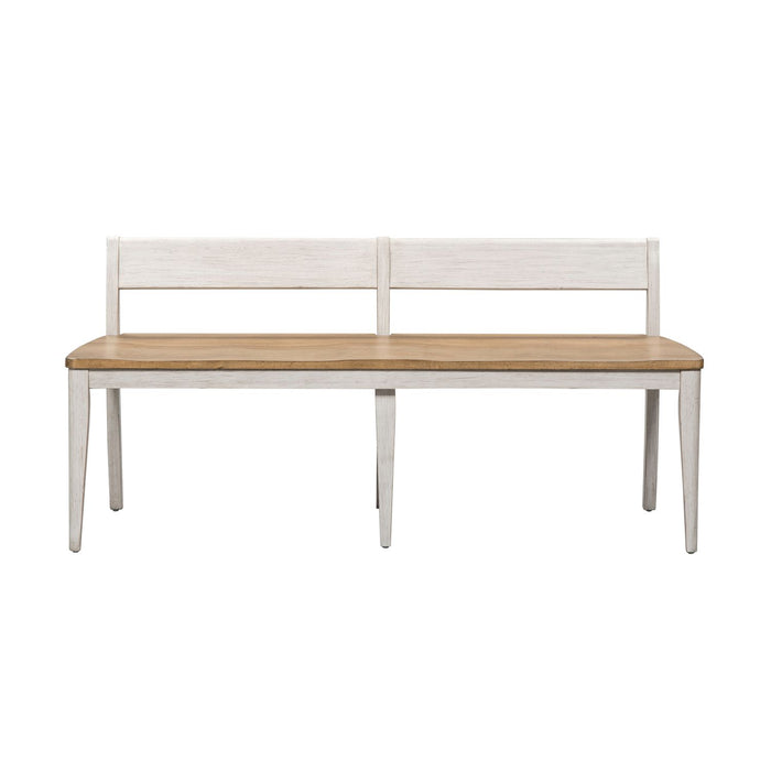 Farmhouse Reimagined Bench (RTA) in Antique White image