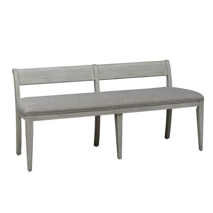 Farmhouse Reimagined Upholstered Bench (RTA) in Antique White - Furniture House (VA)