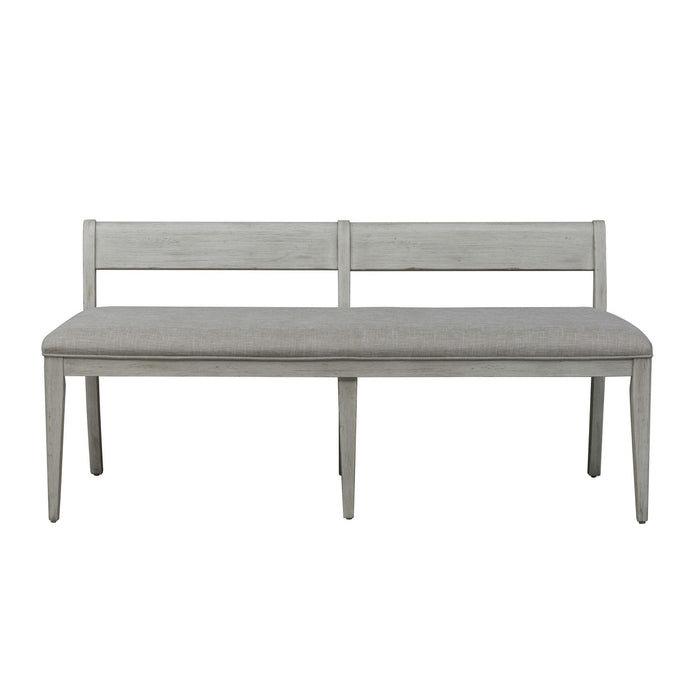 Farmhouse Reimagined Upholstered Bench (RTA) in Antique White - Furniture House (VA)