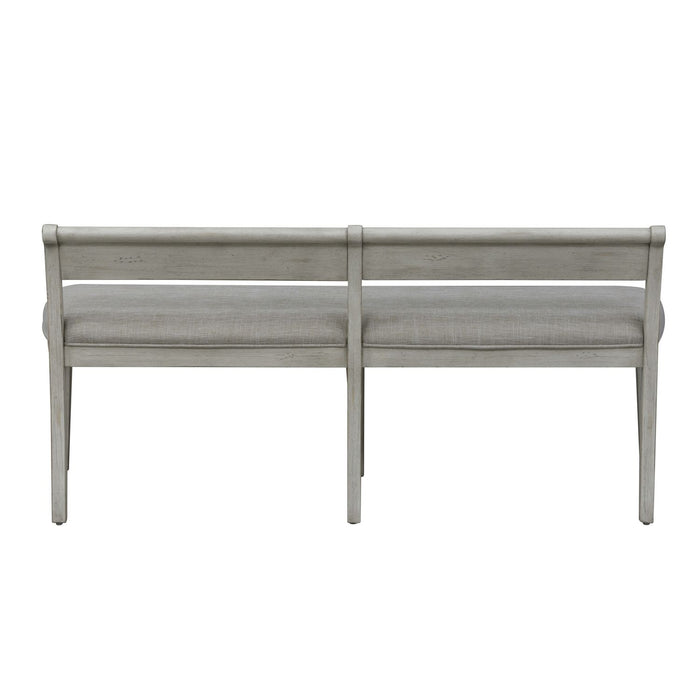 Farmhouse Reimagined Upholstered Bench (RTA) in Antique White - Furniture House (VA)