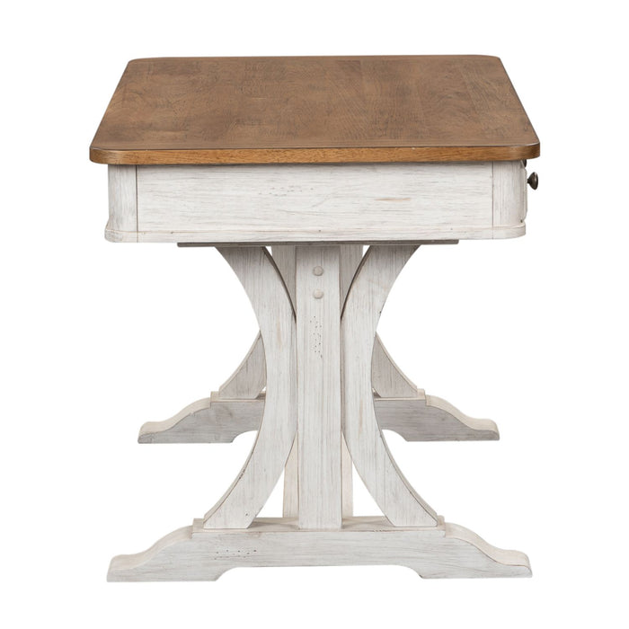 Farmhouse Reimagined Writing Desk in Antique White - Furniture House (VA)