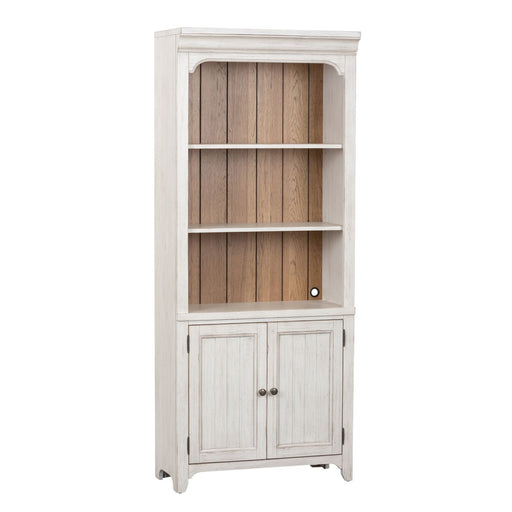 Farmhouse Reimagined Bookcase in Antique White - Furniture House (VA)