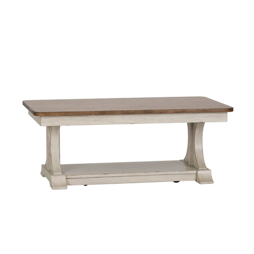 Farmhouse Reimagined Rectangular Cocktail Table in Antique White - Furniture House (VA)