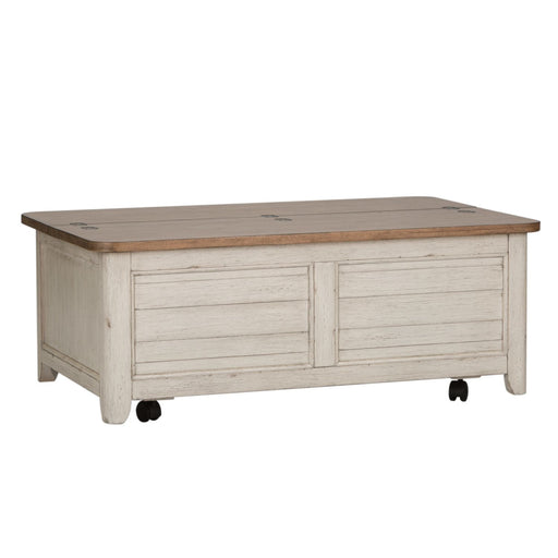 Farmhouse Reimagined Storage Trunk in Antique White - Furniture House (VA)