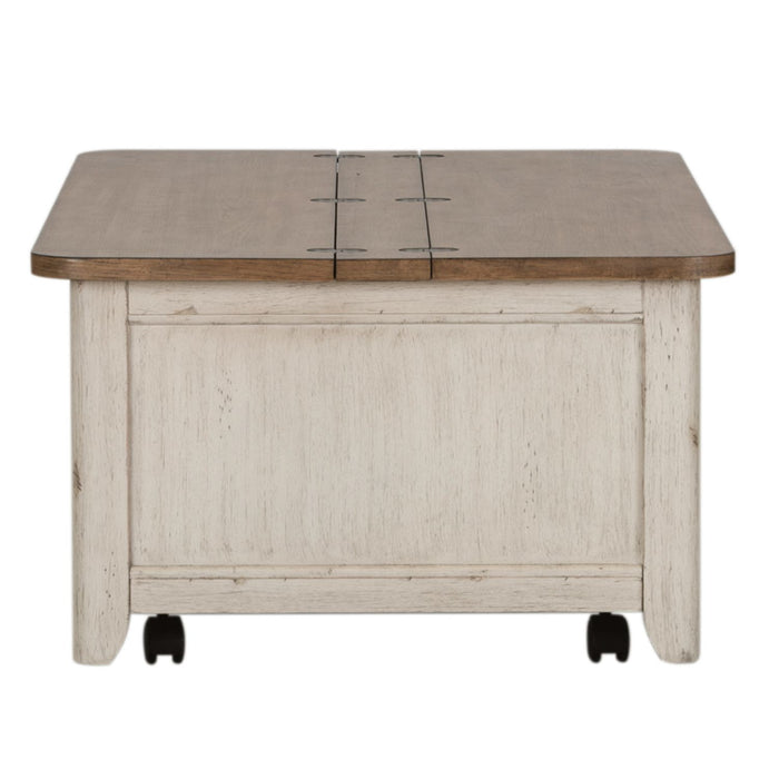 Farmhouse Reimagined Storage Trunk in Antique White - Furniture House (VA)
