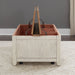 Farmhouse Reimagined Storage Trunk in Antique White - Furniture House (VA)