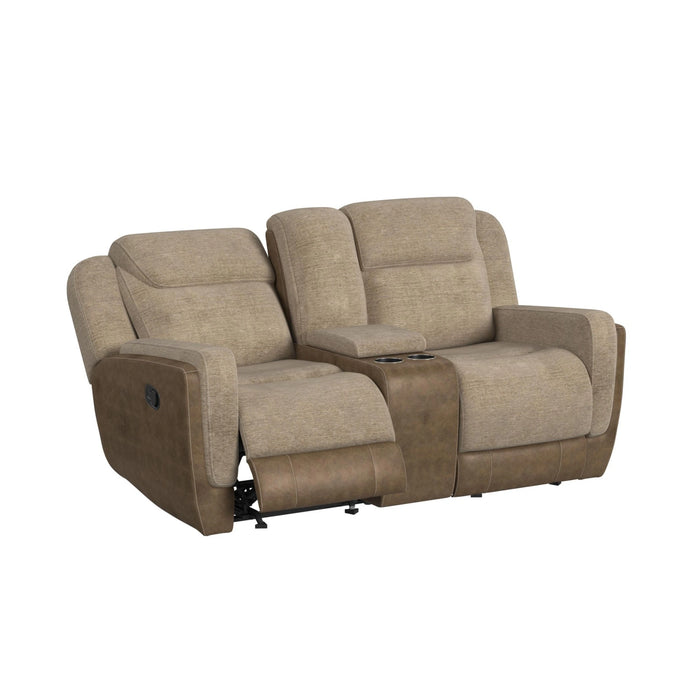 Hornet Motion Glider Loveseat with Console
