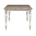 Whitney Rectangular Leg Table in Weathered Gray - Furniture House (VA)