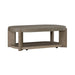 Affinity Oval Cocktail Table in Dusty Taupe with Concrete Top - Furniture House (VA)