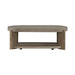 Affinity Oval Cocktail Table in Dusty Taupe with Concrete Top - Furniture House (VA)