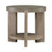 Affinity Round End Table in Dusty Taupe with Concrete Top - Furniture House (VA)