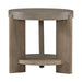 Affinity Round End Table in Dusty Taupe with Concrete Top - Furniture House (VA)