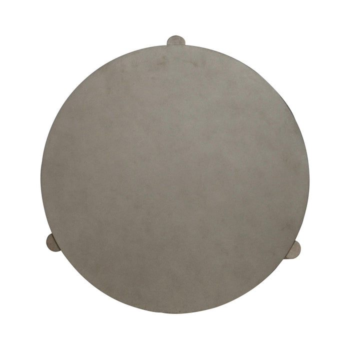 Affinity Round End Table in Dusty Taupe with Concrete Top - Furniture House (VA)
