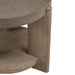 Affinity Round End Table in Dusty Taupe with Concrete Top - Furniture House (VA)
