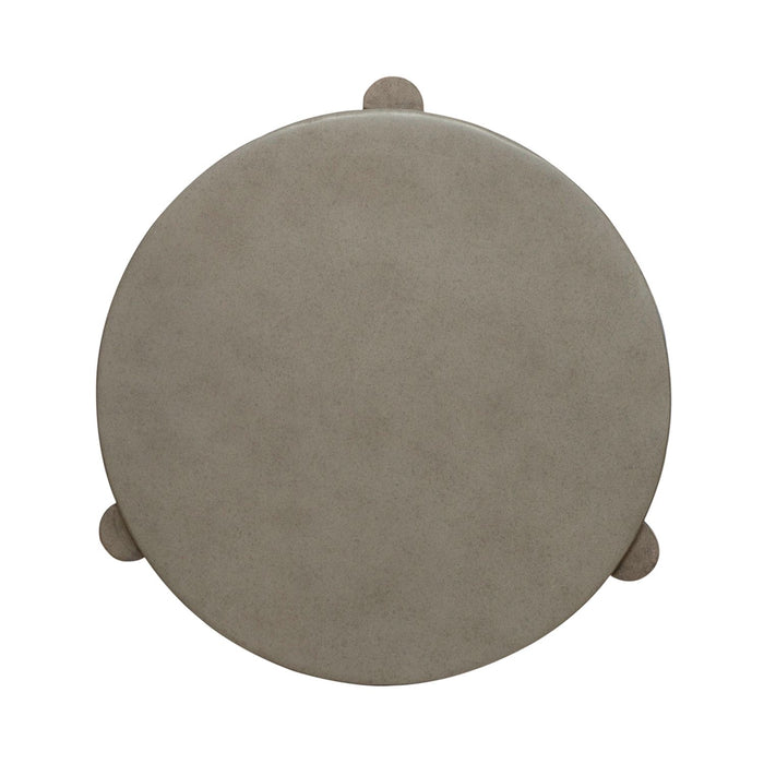 Affinity Chairside Table in Dusty Taupe with Concrete Top - Furniture House (VA)