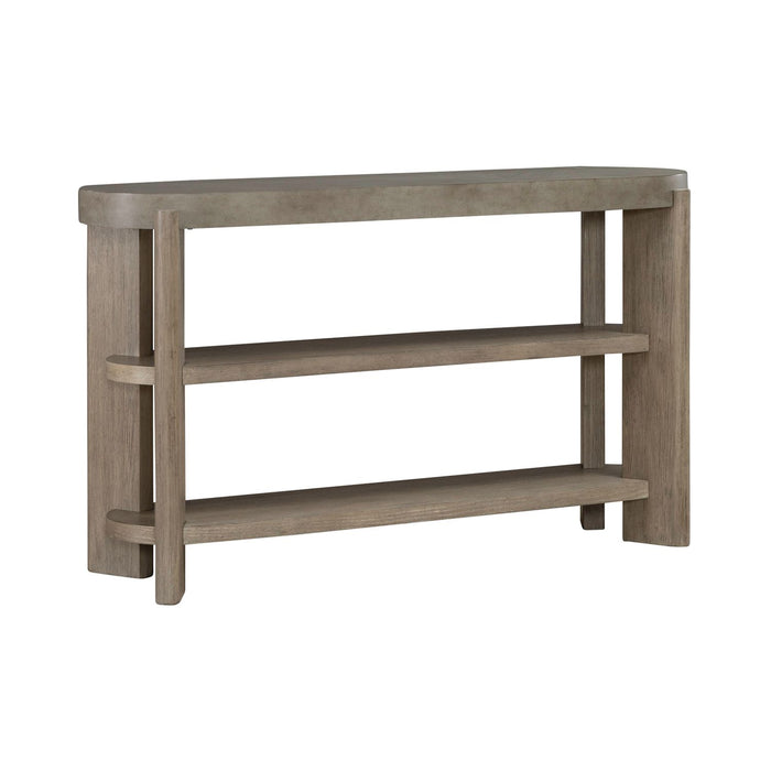 Affinity Sofa Table in Dusty Taupe with Concrete Top - Furniture House (VA)