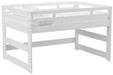 Elements International Cali Kids Full Junior Loft Bed in White MY-10700-7-FJL1 image