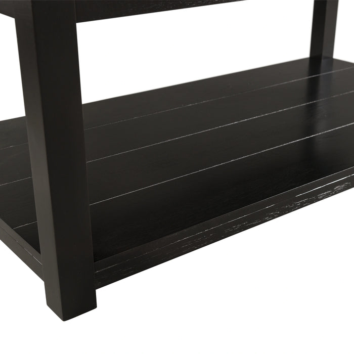 Marcello w/ White Top - Rectangular Coffee Table W/Casters
