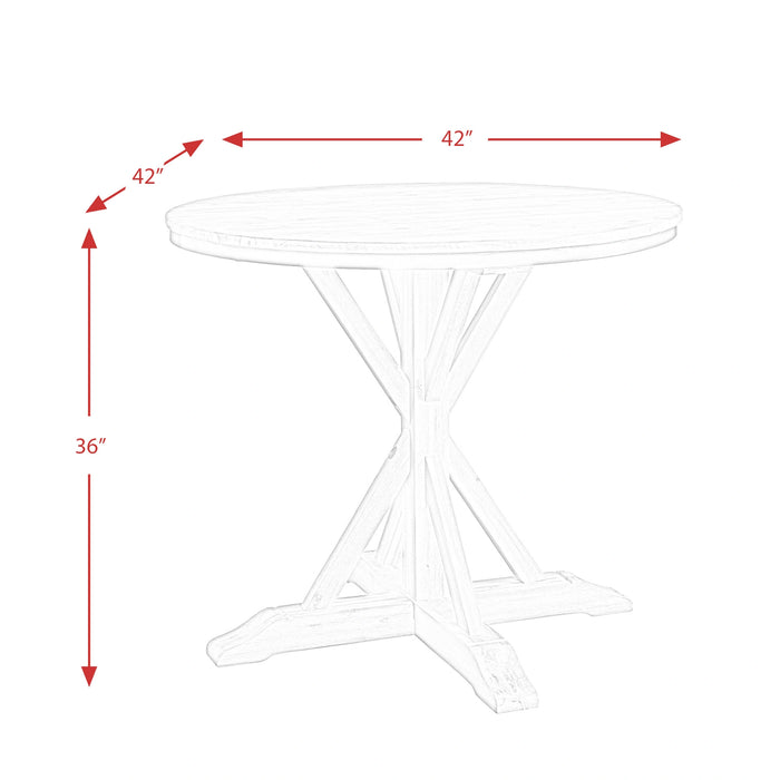 Callista Round 5PC Dining Set-Table and Four Seats