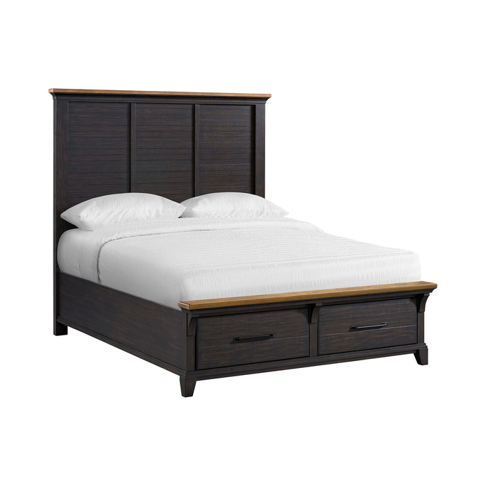 Montrose Storage Bedroom Set in Espresso & Brown