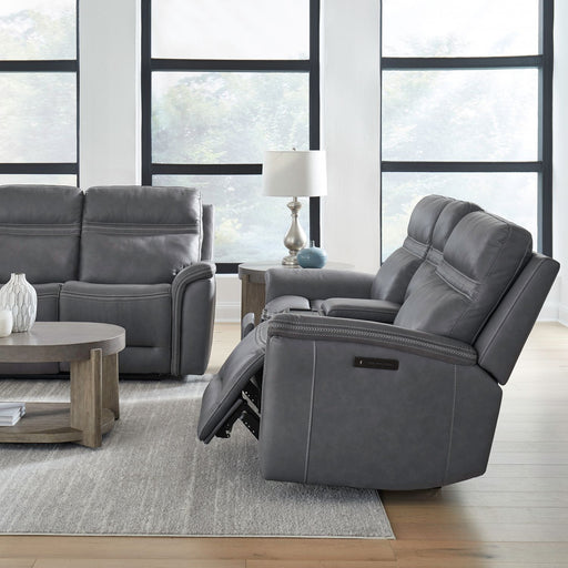 Cooper Loveseat w/Console P3 & ZG in Blue Gray - Furniture House (VA)