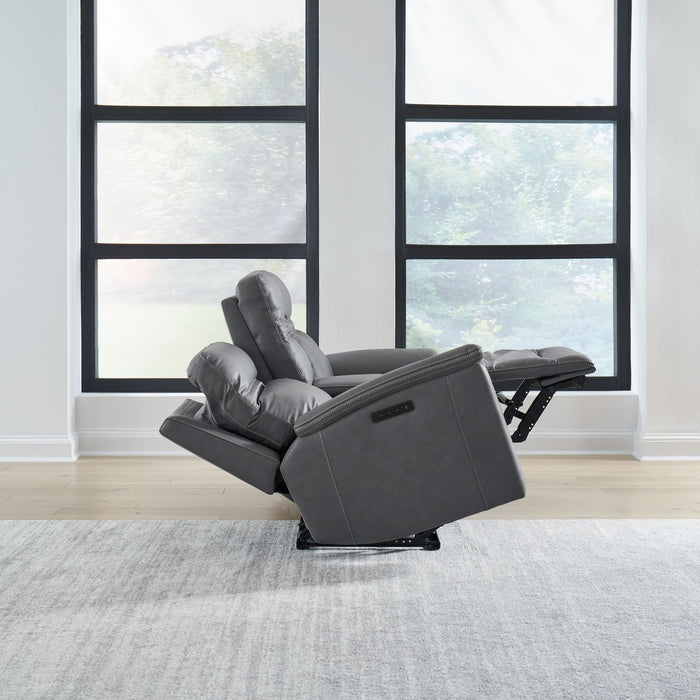 Cooper Loveseat w/Console P3 & ZG in Blue Gray - Furniture House (VA)
