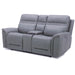Cooper Loveseat w/Console P3 & ZG in Blue Gray - Furniture House (VA)