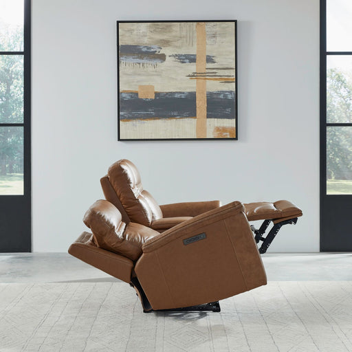 Cooper Loveseat w/Console P3 & ZG in Camel - Furniture House (VA)