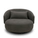 Haley Uph Swivel Cuddler Chair - Charcoal - Furniture House (VA)