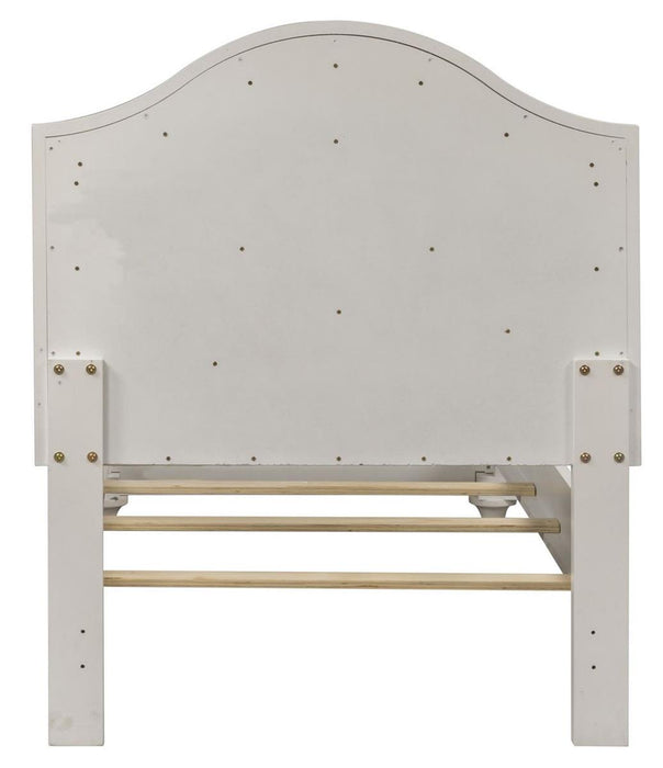 Liberty Furniture Stardust Twin Panel Bed in Iridescent White