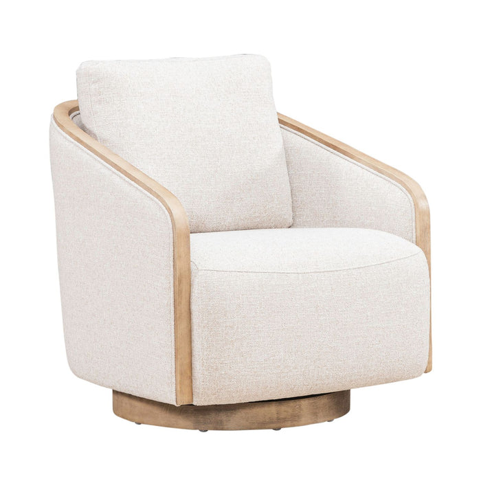 Nora Uph Swivel Accent Chair - Light Brown - Furniture House (VA)