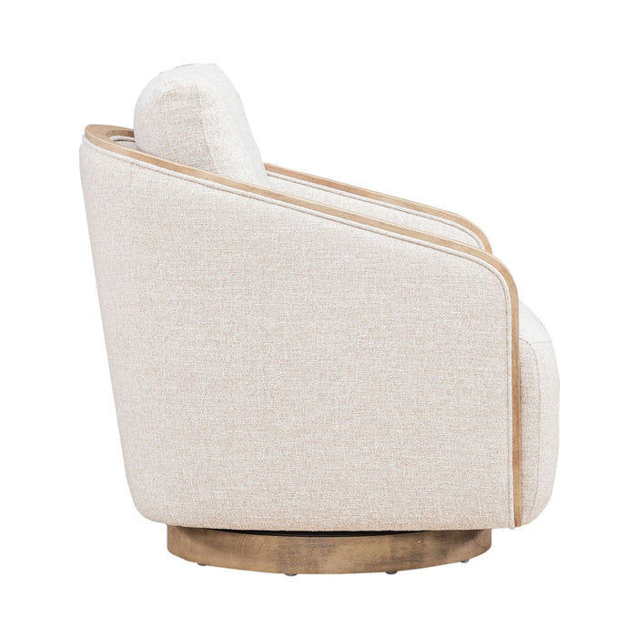 Nora Uph Swivel Accent Chair - Light Brown - Furniture House (VA)