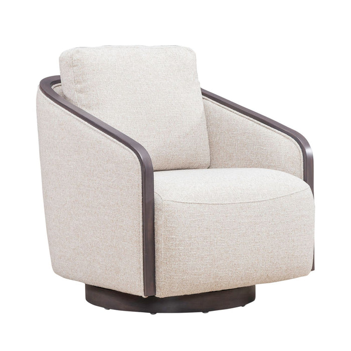 Nora Uph Swivel Accent Chair - Dark Brown - Furniture House (VA)