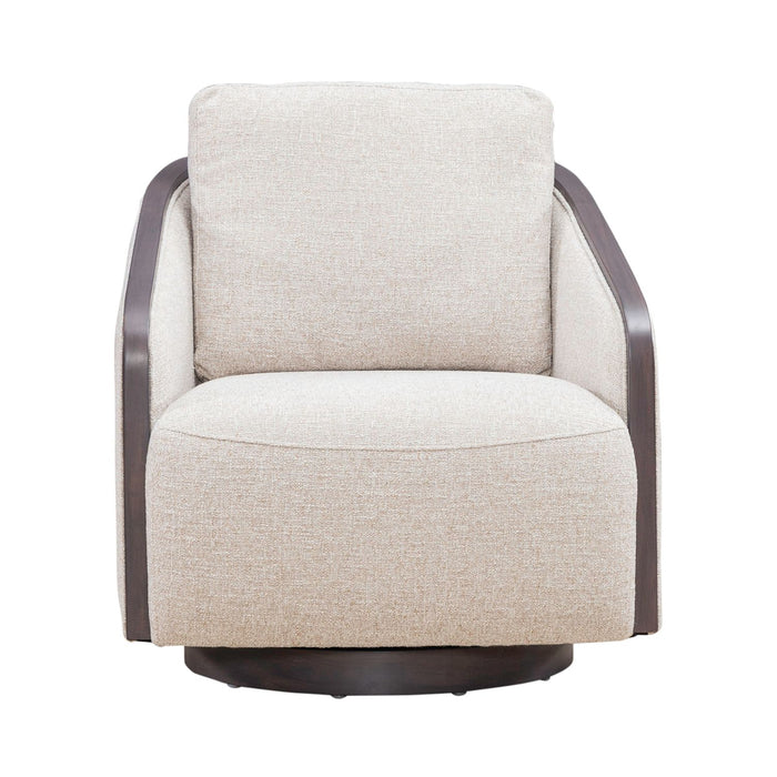 Nora Uph Swivel Accent Chair - Dark Brown - Furniture House (VA)