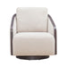 Nora Uph Swivel Accent Chair - Dark Brown - Furniture House (VA)