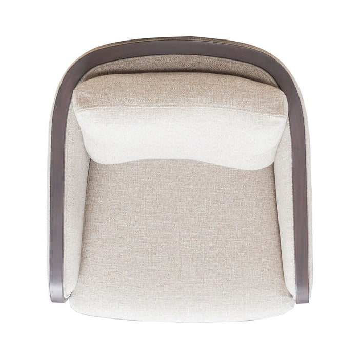 Nora Uph Swivel Accent Chair - Dark Brown - Furniture House (VA)