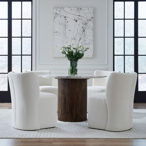 Accent Dining Accent Dining Chair w/ Casters - Ivory - Furniture House (VA)