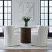 Accent Dining Accent Dining Chair w/ Casters - Ivory - Furniture House (VA)